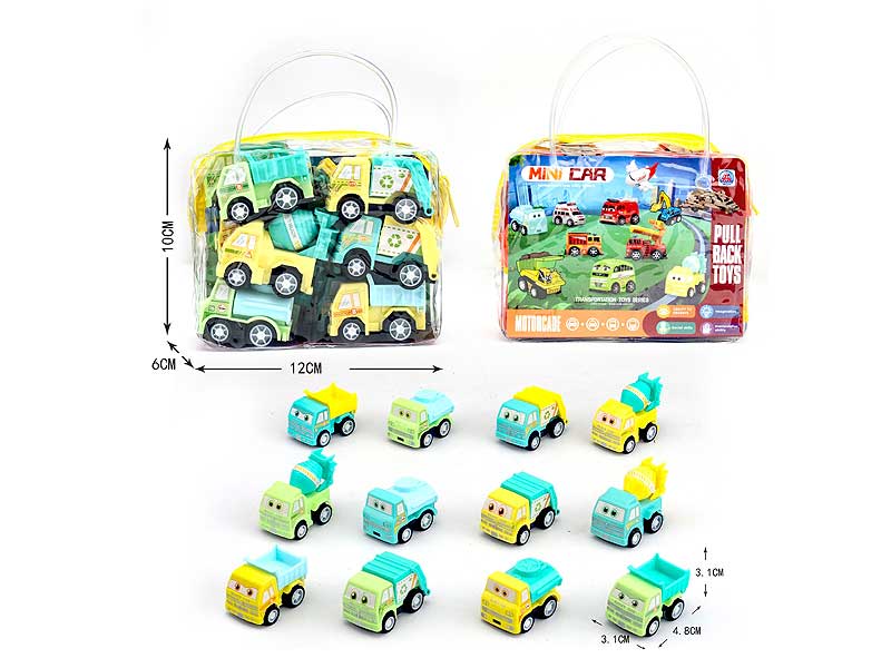 Pull Back Construction Truck(12in1) toys