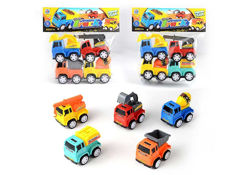 Pull Back Construction Truck(4in1) toys