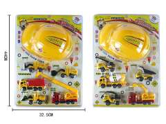 Pull Back Construction Truck Set(2S)