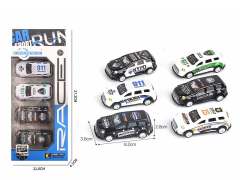 Die Cast Police Car Pull Back(4in1) toys