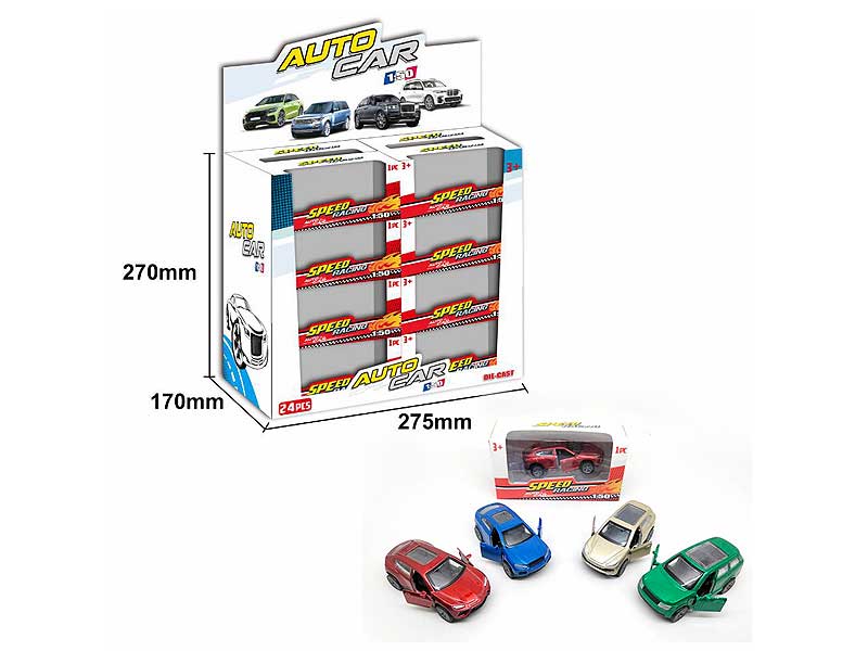 Die Cast Car Pull Back(24in1) toys