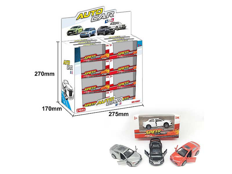 Die Cast Car Pull Back(24in1) toys