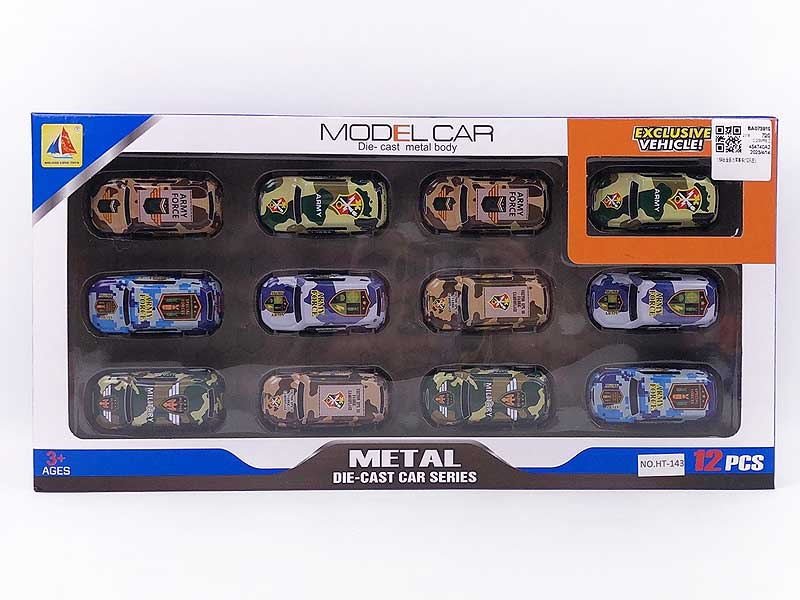 1:64 Die Cast Car Pull Back(12in1) toys