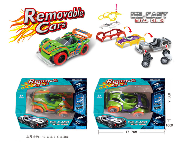 Die Cast Diy Car Pull Back(2S) toys