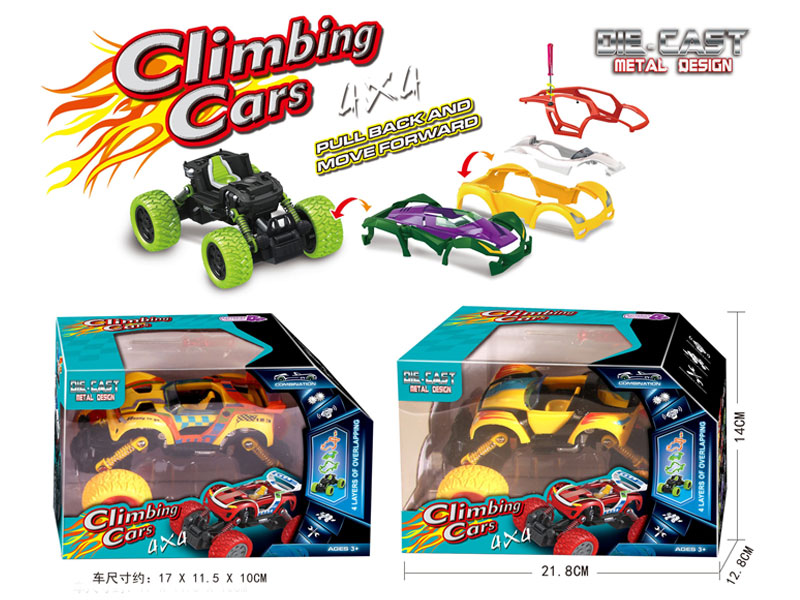 Die Cast Climbing Car Pull Back(2S) toys