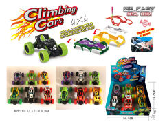 Die Cast Climbing Car Pull Back W/L_S(6in1) toys