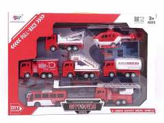 Pull Back Fire Engine(7in1) toys