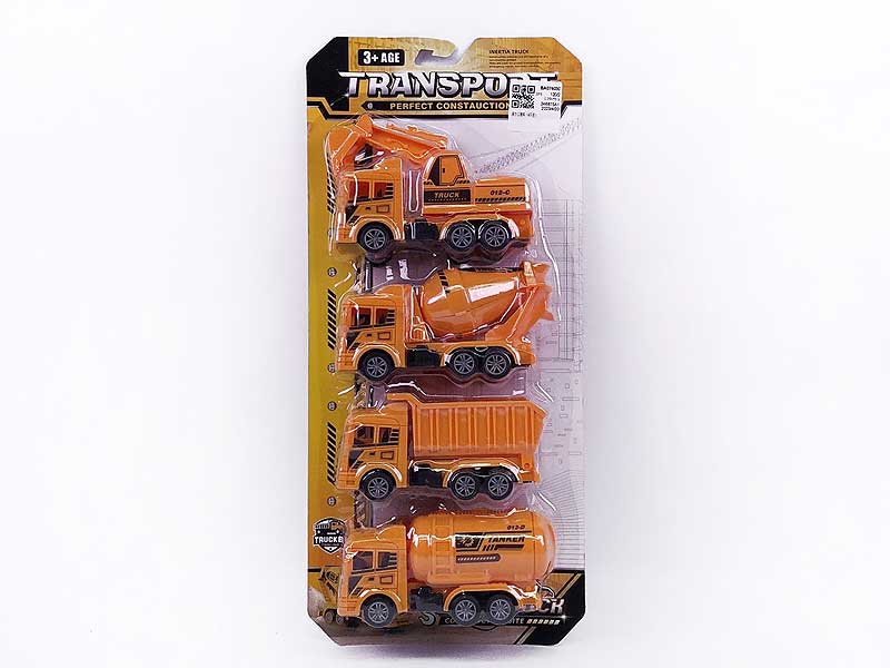 Pull Back Construction Truck(4in1) toys