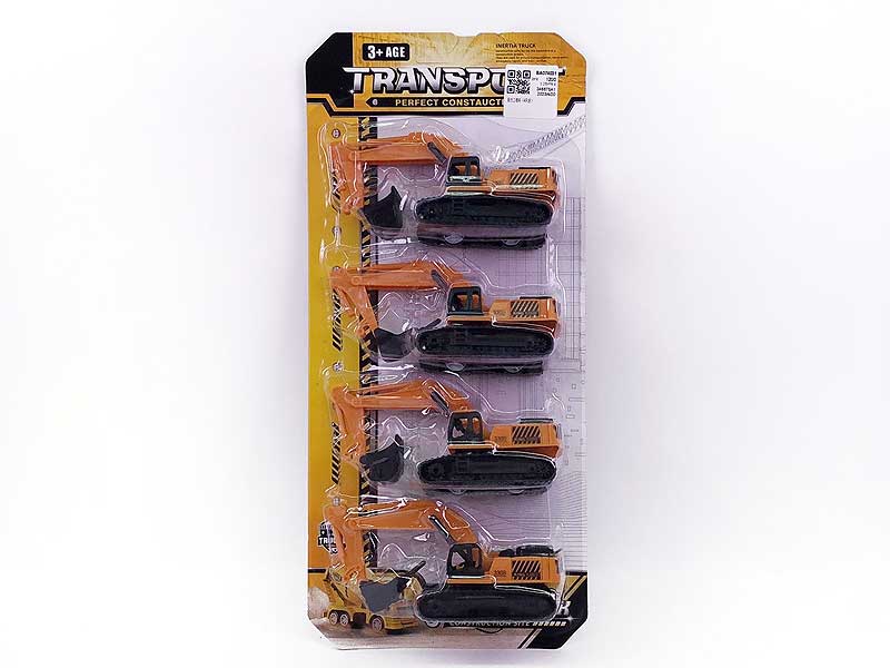 Pull Back Construction Truck(4in1) toys