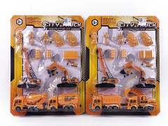 Pull Back Construction Truck Set(2S)