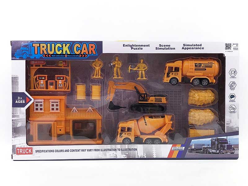 Pull Back Construction Truck Set(2S) toys