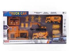 Pull Back Construction Truck Set(2S)