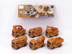 Pull Back Construction Truck(6in1) toys