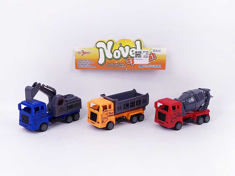 Pull Back Construction Truck(3in1) toys