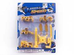 Pull Back Construction Truck Set toys