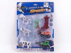 Pull Back Farmer Car Set toys