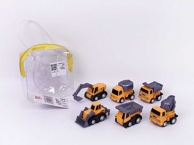 Pull Back Construction Truck(6in1) toys