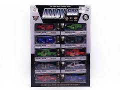 1:38 Die Cast Car Pull Back(10in1) toys