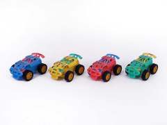 Pull Back Police Car(4in1) toys