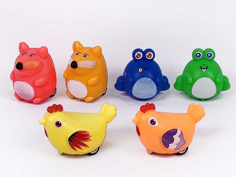 Pull Back Animal(6in1) toys