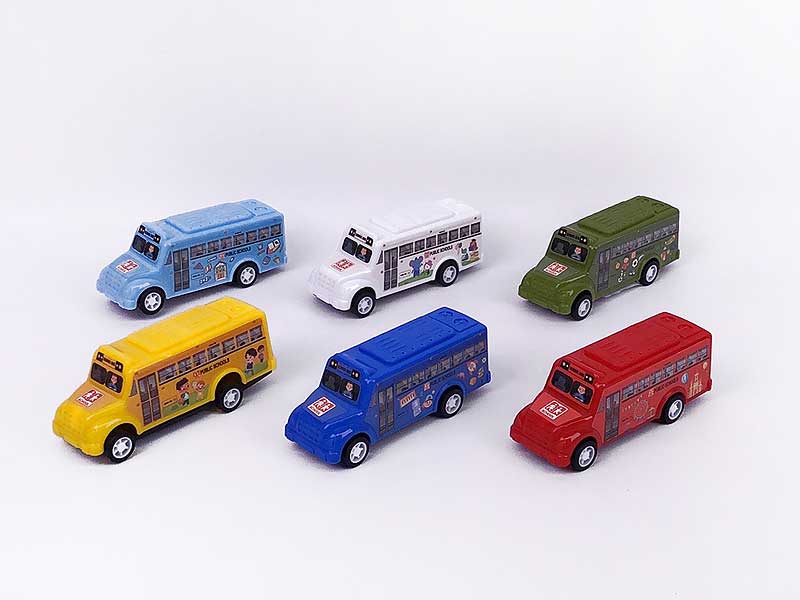 Pull Back Bus(6in1) toys