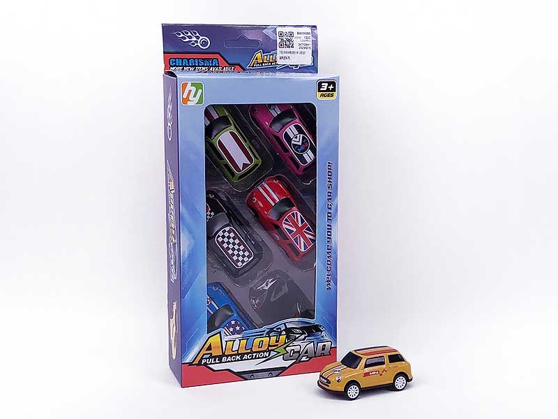 7.6CM Pull Back Car(6in1) toys