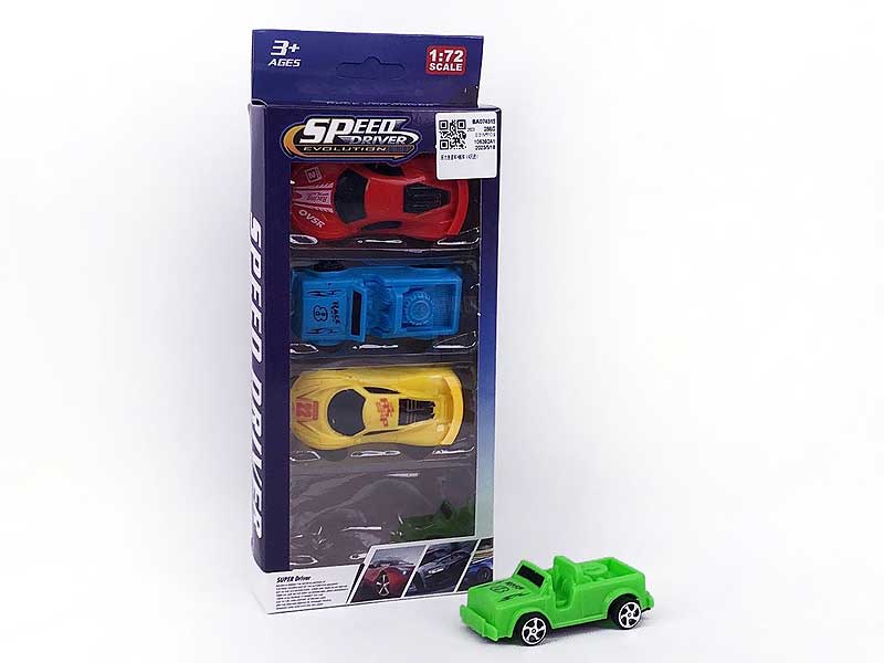 Pull Back Jeep & Sports Car(4in1) toys