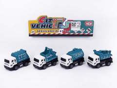 Pull Back Sanitation Truck(4in1) toys