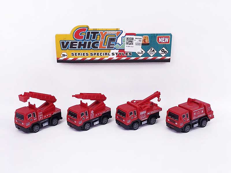 Pull Back Fire Engine(4in1) toys