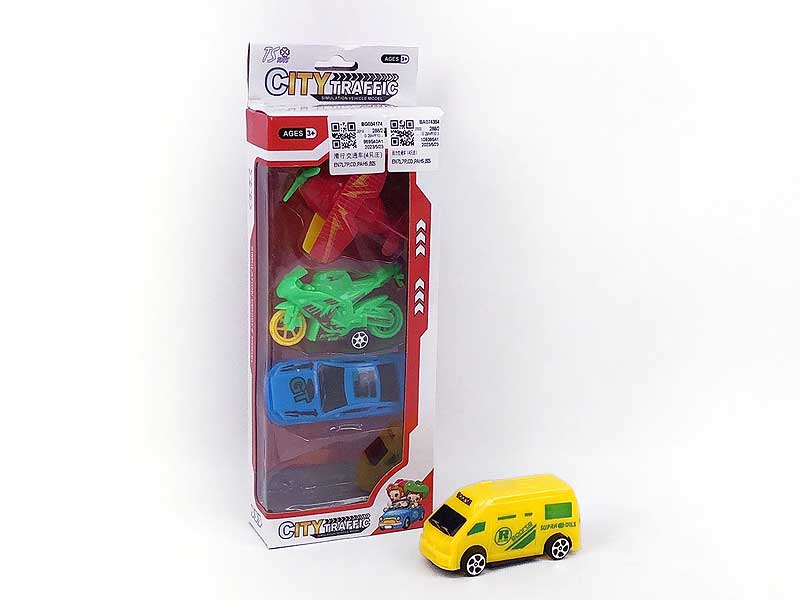 Pull Back Car(4in1) toys