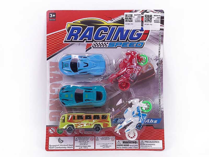 Pull Back Car(5in1) toys