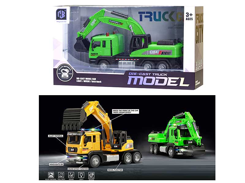 1:43 Die Cast Construction Truck Pull Back W/L_M(2C) toys