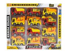 Pull Back Construction Truck(12in1) toys