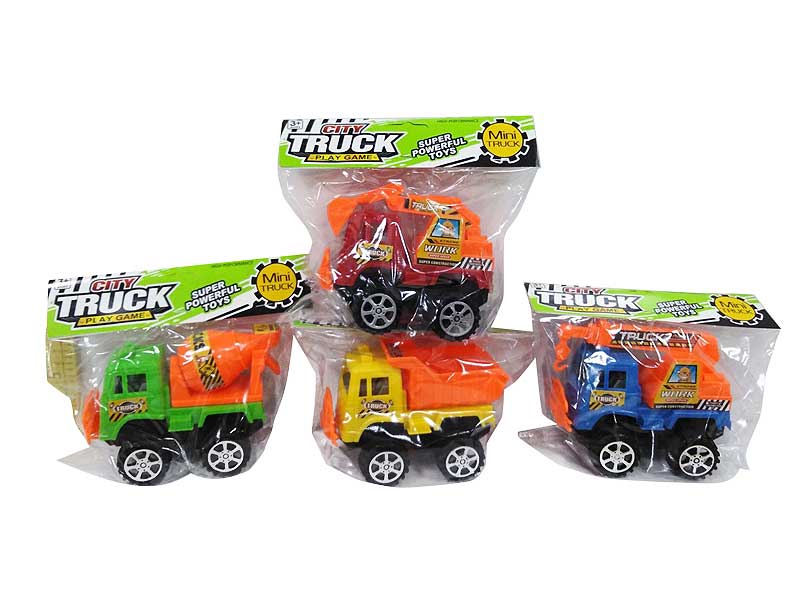 Pull Back Construction Truck(4S) toys