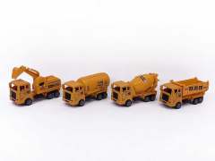 Pull Back Construction Truck(4in1) toys