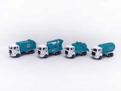 Pull Back Sanitation Truck(4in1) toys