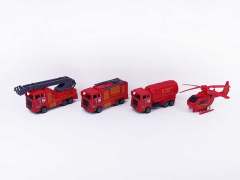 Pull Back Fire Engine(4in1) toys