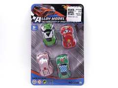 4CM Pull Back Car(4in1)