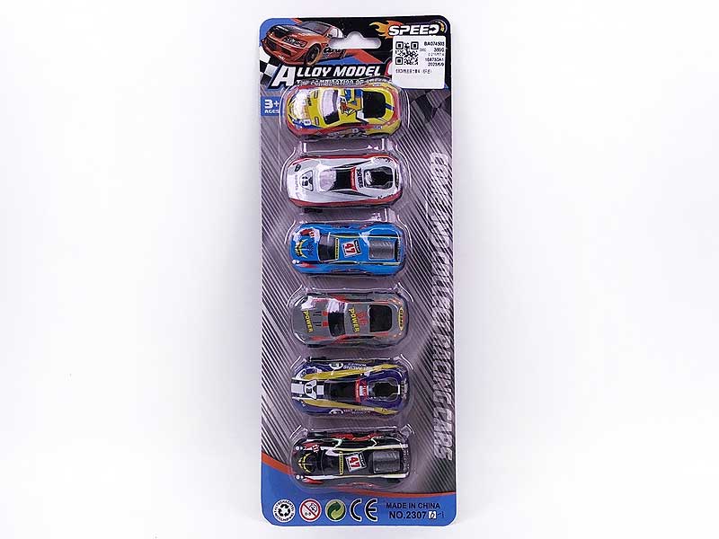 6.8CM Pull Back Racing Car(6in1) toys