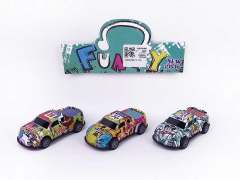 8.6CM Pull Back Car(3in1) toys