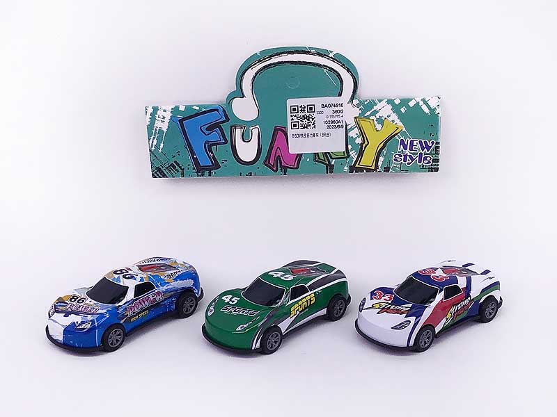 8.6CM Pull Back Racing Car(3in1) toys