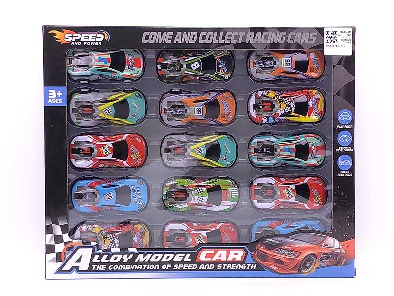 8.6CM Pull Back Racing Car(15in1) toys