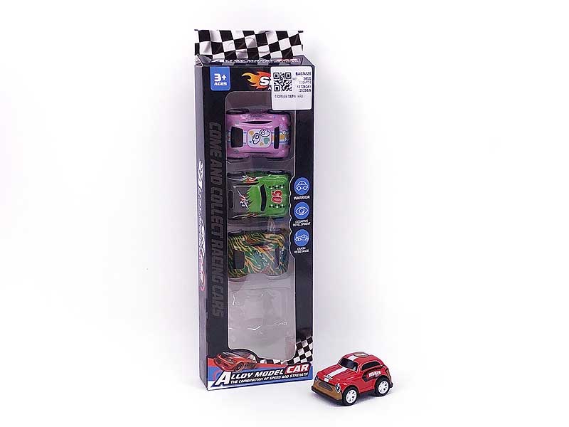 5.5CM Pull Back Cross-country Car(4in1) toys