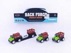 Pull Back Farmer Car Set toys