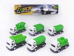 Pull Back Sanitation Truck(6in1) toys