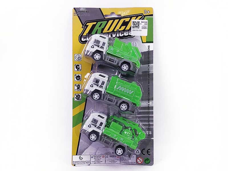 Pull Back Sanitation Truck(3in1) toys