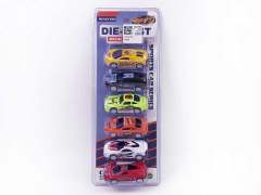 Die Cast Sports Car Pull Back(6in1)