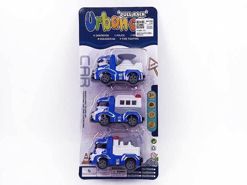 Pull Back Police Car(3in1) toys