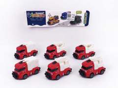 Pull Back Fire Engine(6in1) toys