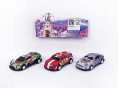 Die Cast Racing Car Pull Back(3in1) toys